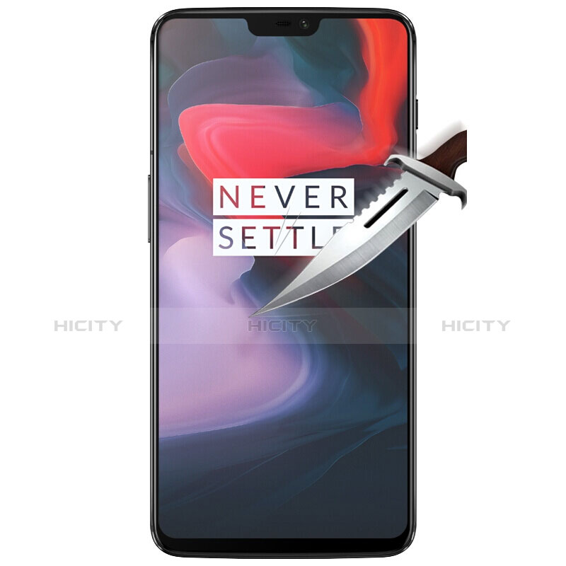 Pellicola in Vetro Temperato Protettiva Integrale Proteggi Schermo Film per OnePlus 6 Nero