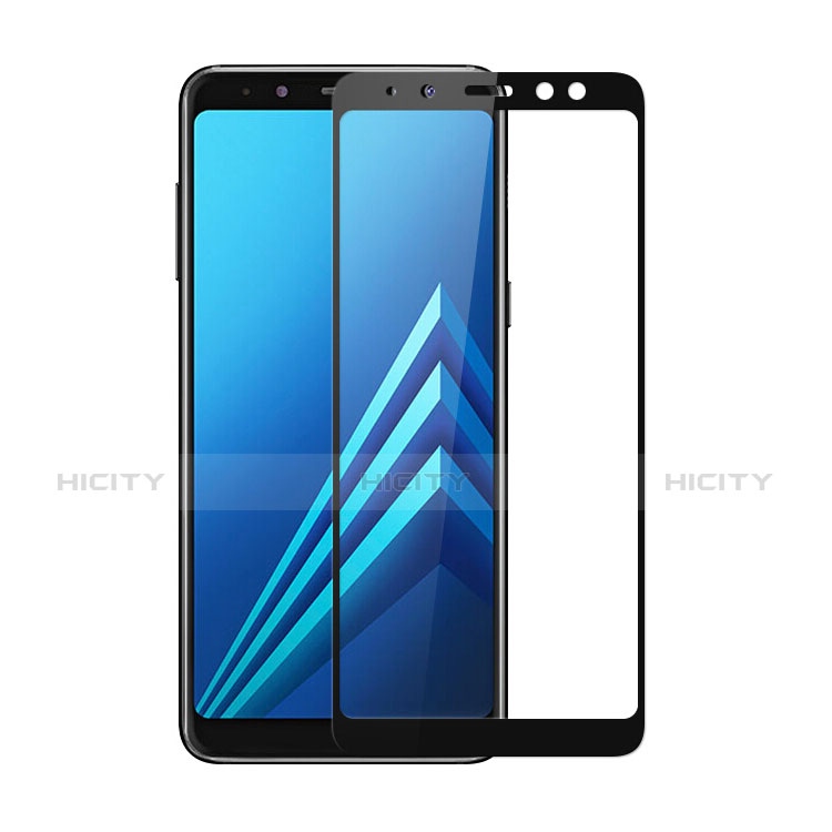 Pellicola in Vetro Temperato Protettiva Integrale Proteggi Schermo Film per Samsung Galaxy A8 (2018) A530F Nero