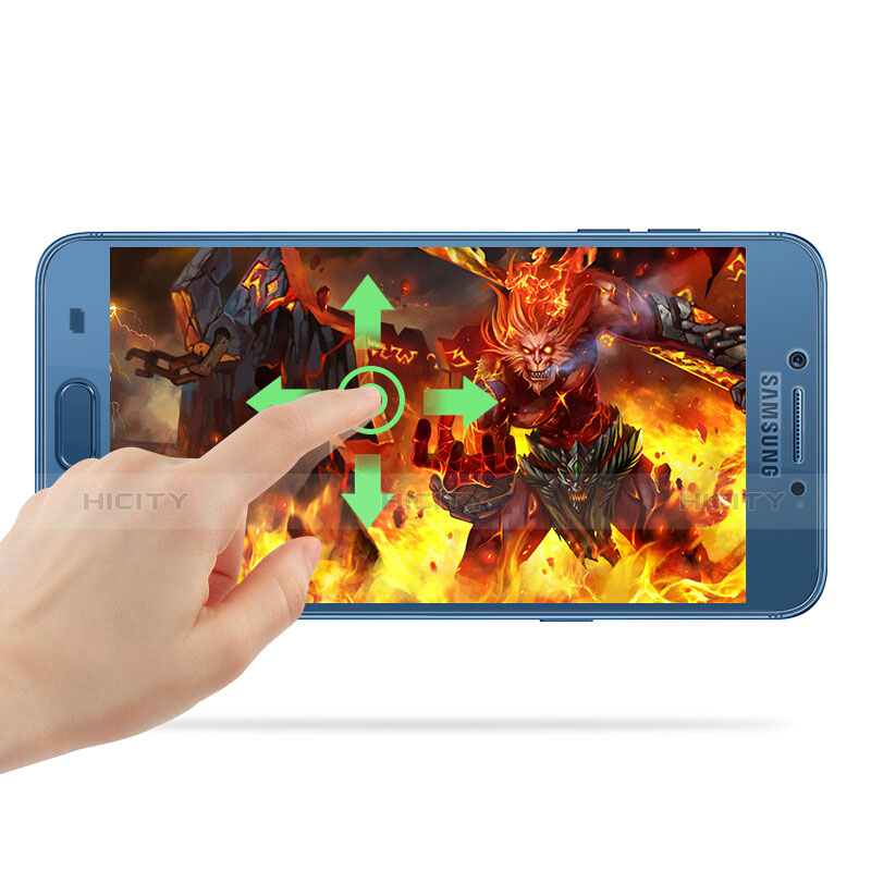 Pellicola in Vetro Temperato Protettiva Integrale Proteggi Schermo Film per Samsung Galaxy C5 Pro C5010 Blu