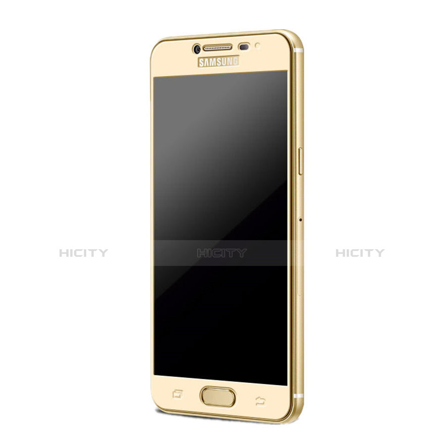 Pellicola in Vetro Temperato Protettiva Integrale Proteggi Schermo Film per Samsung Galaxy C7 SM-C7000 Oro