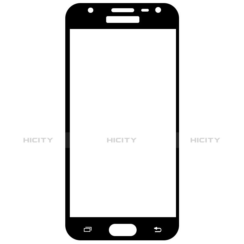 Pellicola in Vetro Temperato Protettiva Integrale Proteggi Schermo Film per Samsung Galaxy J3 (2017) J330F DS Nero