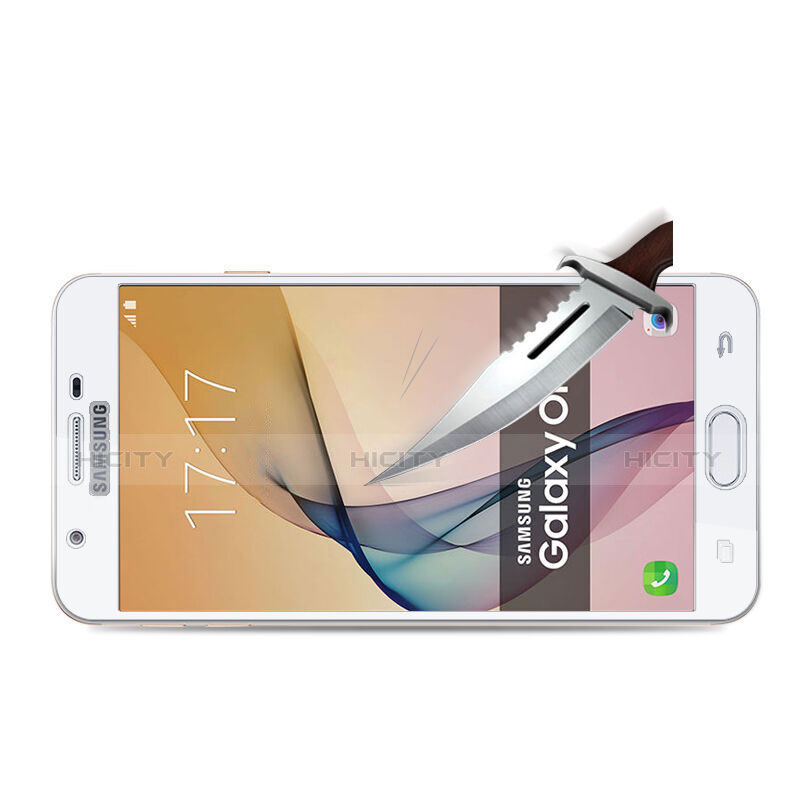 Pellicola in Vetro Temperato Protettiva Integrale Proteggi Schermo Film per Samsung Galaxy On7 (2016) G6100 Bianco