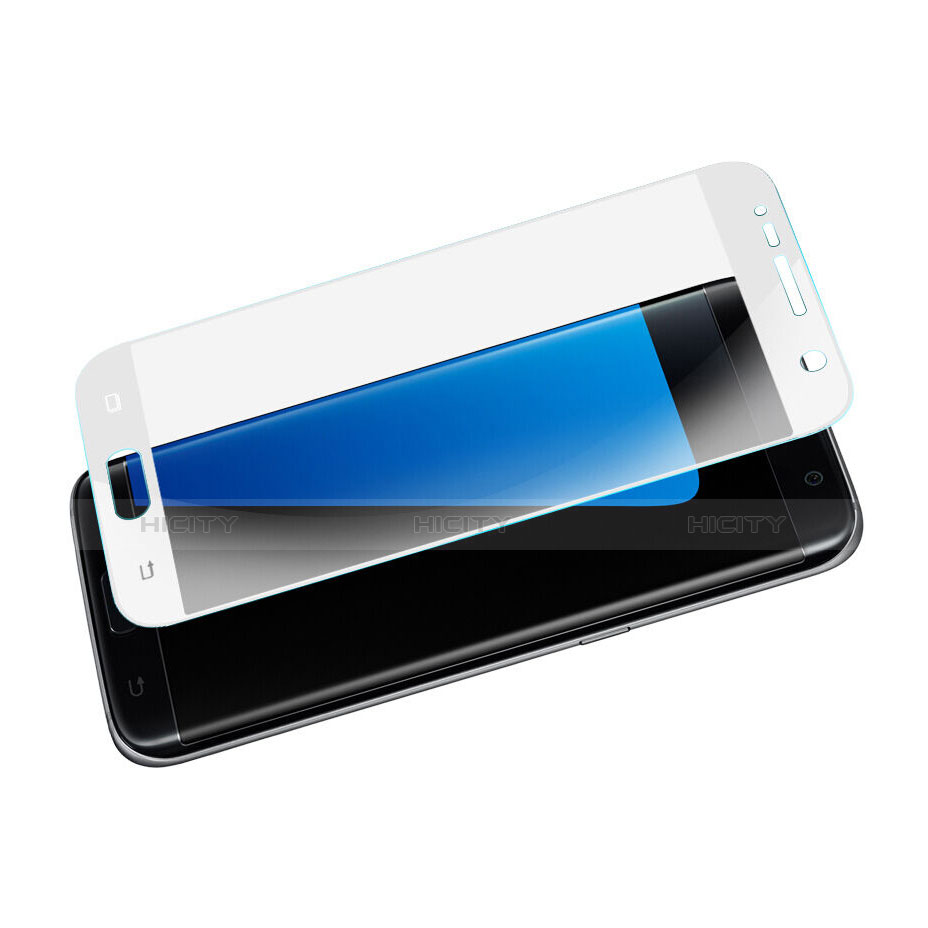 Pellicola in Vetro Temperato Protettiva Integrale Proteggi Schermo Film per Samsung Galaxy S7 G930F G930FD Bianco