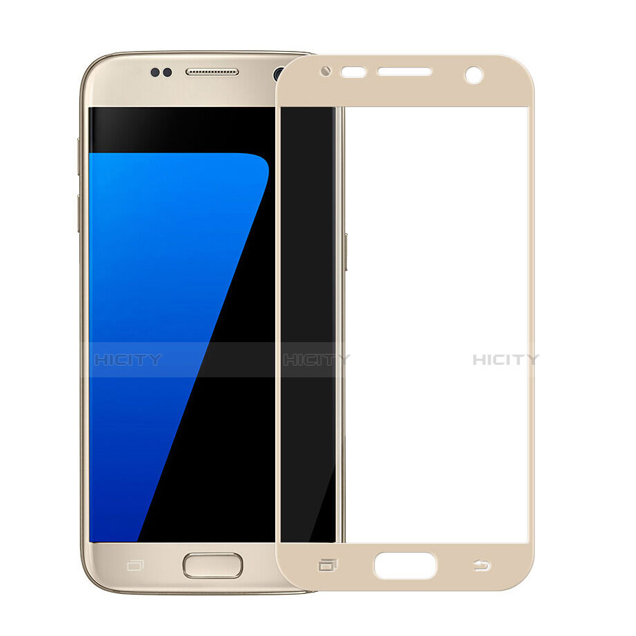 Pellicola in Vetro Temperato Protettiva Integrale Proteggi Schermo Film per Samsung Galaxy S7 G930F G930FD Oro