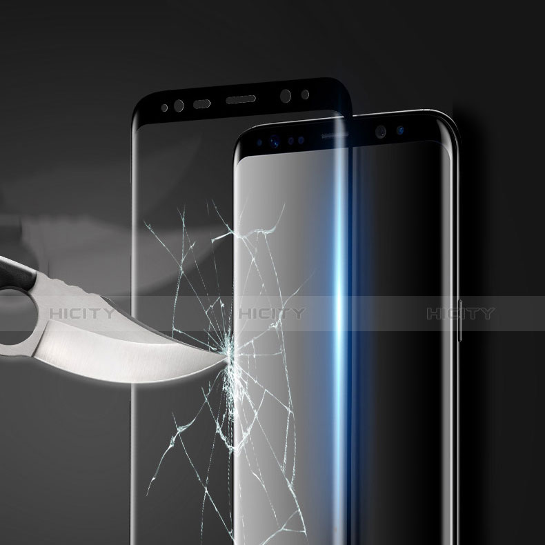 Pellicola in Vetro Temperato Protettiva Integrale Proteggi Schermo Film per Samsung Galaxy S8 Nero