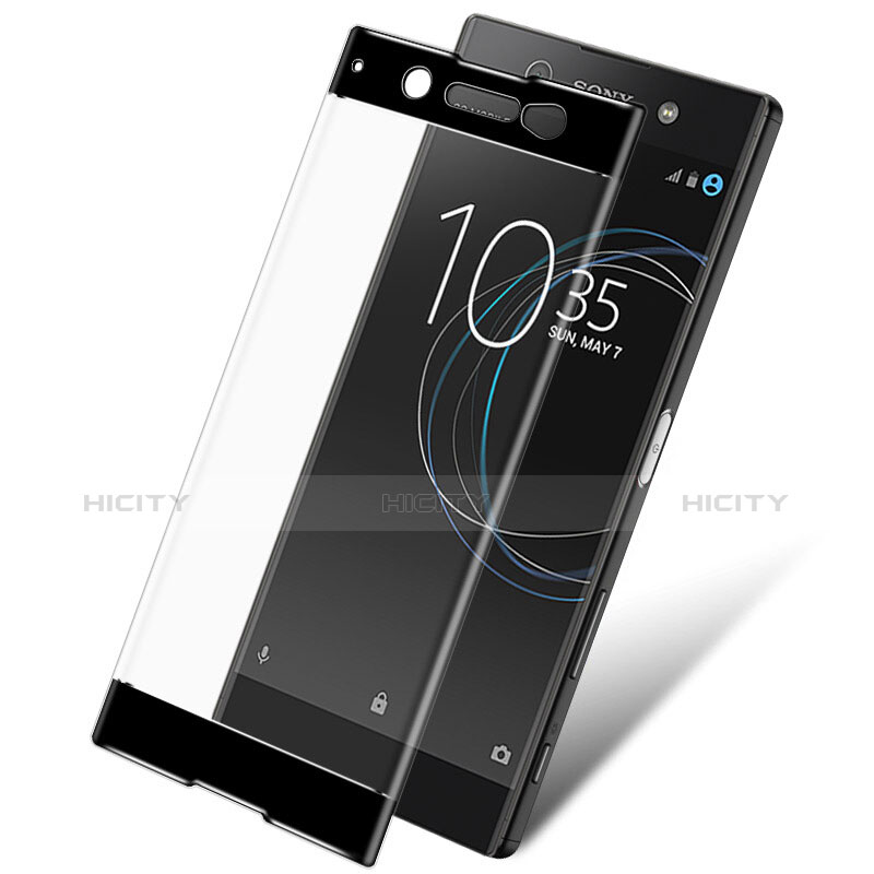 Pellicola in Vetro Temperato Protettiva Integrale Proteggi Schermo Film per Sony Xperia XA1 Ultra Nero