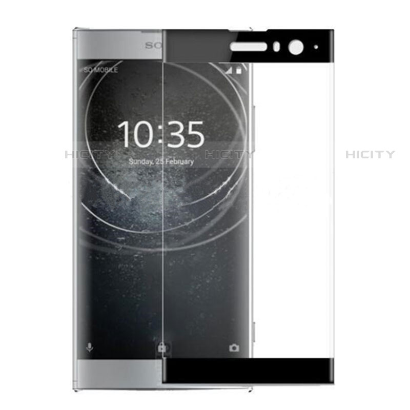 Pellicola in Vetro Temperato Protettiva Integrale Proteggi Schermo Film per Sony Xperia XA2 Nero