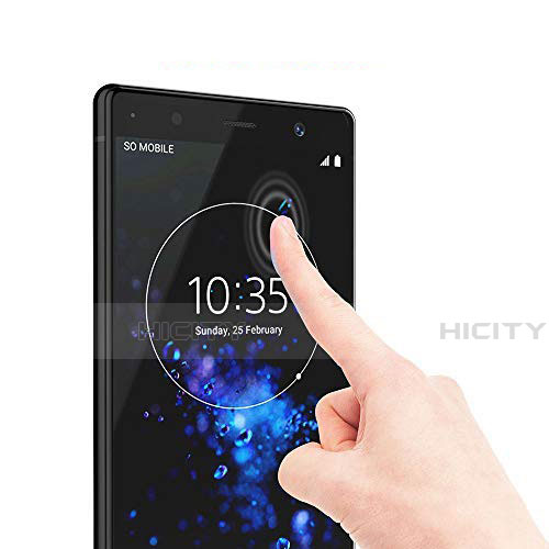 Pellicola in Vetro Temperato Protettiva Integrale Proteggi Schermo Film per Sony Xperia XZ2 Premium Nero