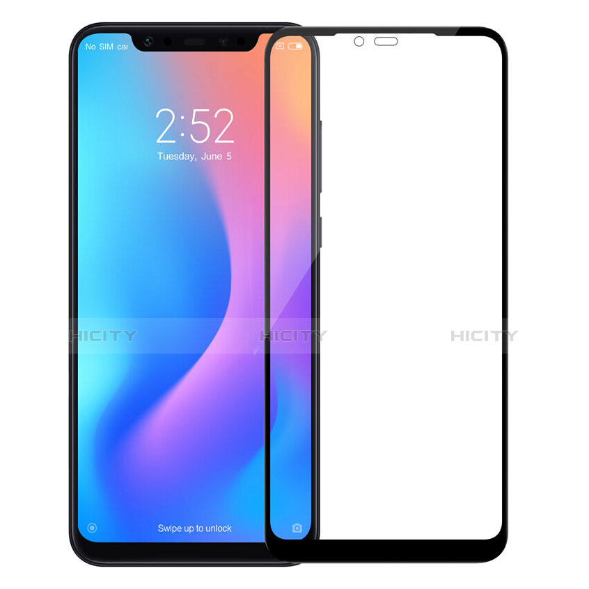 Pellicola in Vetro Temperato Protettiva Integrale Proteggi Schermo Film per Xiaomi Mi 8 Screen Fingerprint Edition Nero