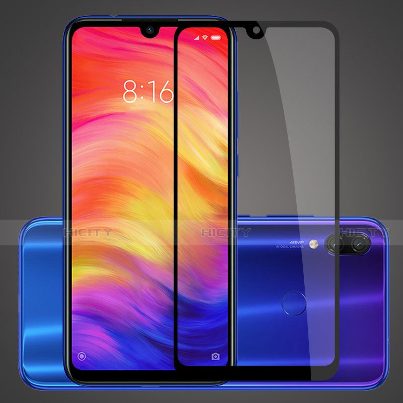 Pellicola in Vetro Temperato Protettiva Integrale Proteggi Schermo Film per Xiaomi Redmi 7 Nero