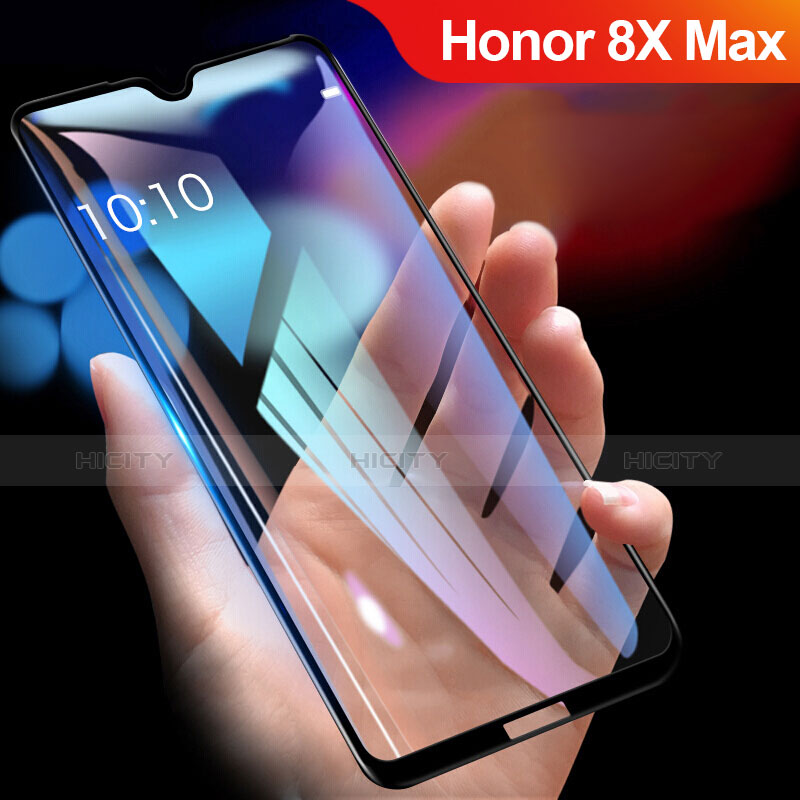 Pellicola in Vetro Temperato Protettiva Integrale Proteggi Schermo Film R01 per Huawei Honor 8X Max Nero