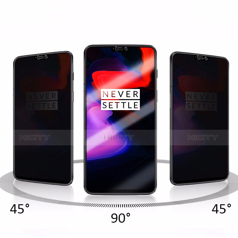 Pellicola in Vetro Temperato Protettiva Privacy Proteggi Schermo Film M01 per OnePlus 6 Chiaro