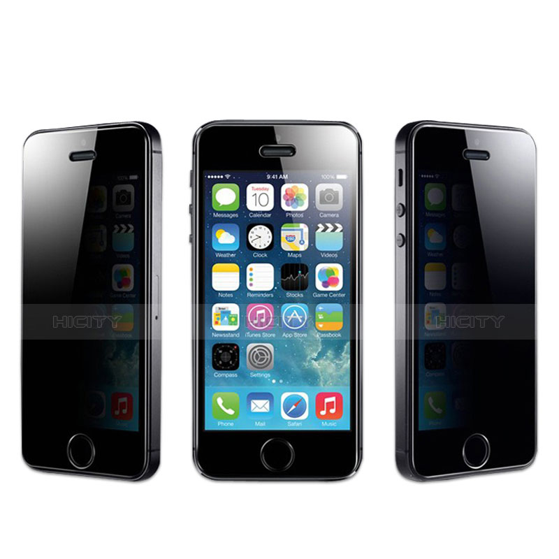 Pellicola in Vetro Temperato Protettiva Privacy Proteggi Schermo Film per Apple iPhone 5S Blu