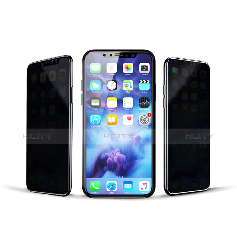 Pellicola in Vetro Temperato Protettiva Privacy Proteggi Schermo Film per Apple iPhone Xs Max Chiaro