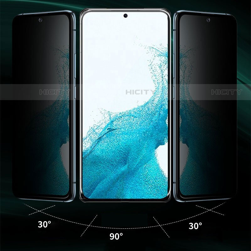 Pellicola in Vetro Temperato Protettiva Privacy Proteggi Schermo Film per Samsung Galaxy S22 5G Chiaro