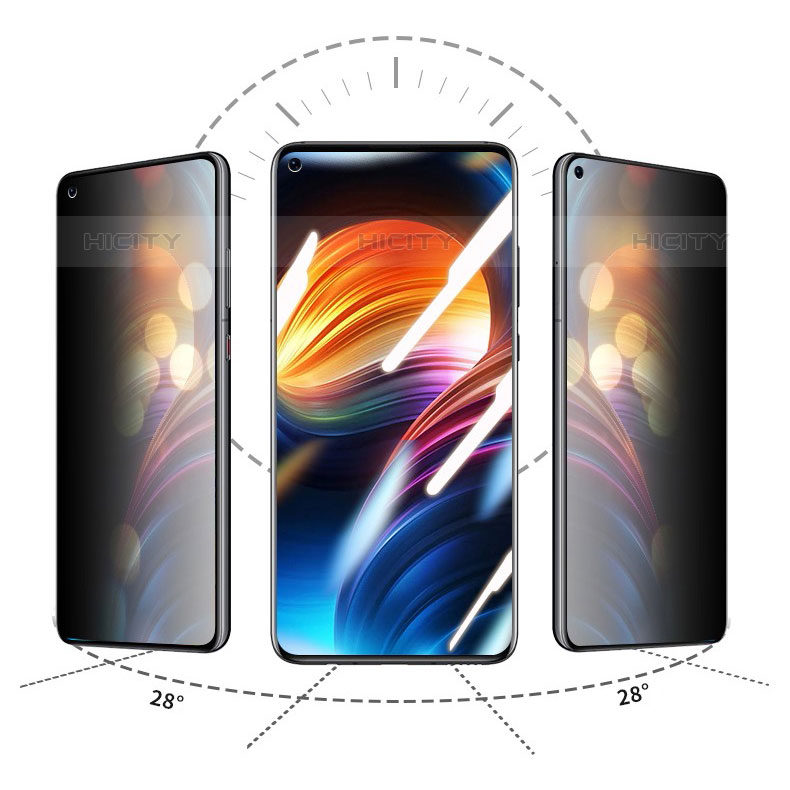 Pellicola in Vetro Temperato Protettiva Privacy Proteggi Schermo Film S01 per Oppo F19 Pro+ Plus 5G Chiaro