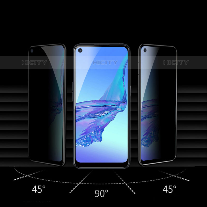 Pellicola in Vetro Temperato Protettiva Privacy Proteggi Schermo Film S03 per Oppo Reno6 Pro 5G Chiaro