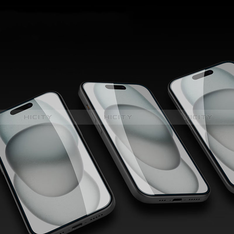 Pellicola in Vetro Temperato Protettiva Proteggi Schermo Film P03 per Apple iPhone 15 Pro Max Chiaro
