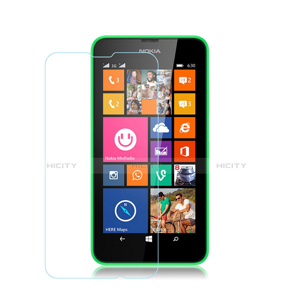 Pellicola in Vetro Temperato Protettiva Proteggi Schermo Film per Nokia Lumia 630 Chiaro