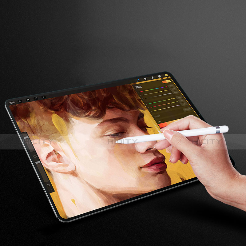Pellicola in Vetro Temperato Protettiva Proteggi Schermo Film T01 per Apple iPad Pro 11 (2018) Chiaro