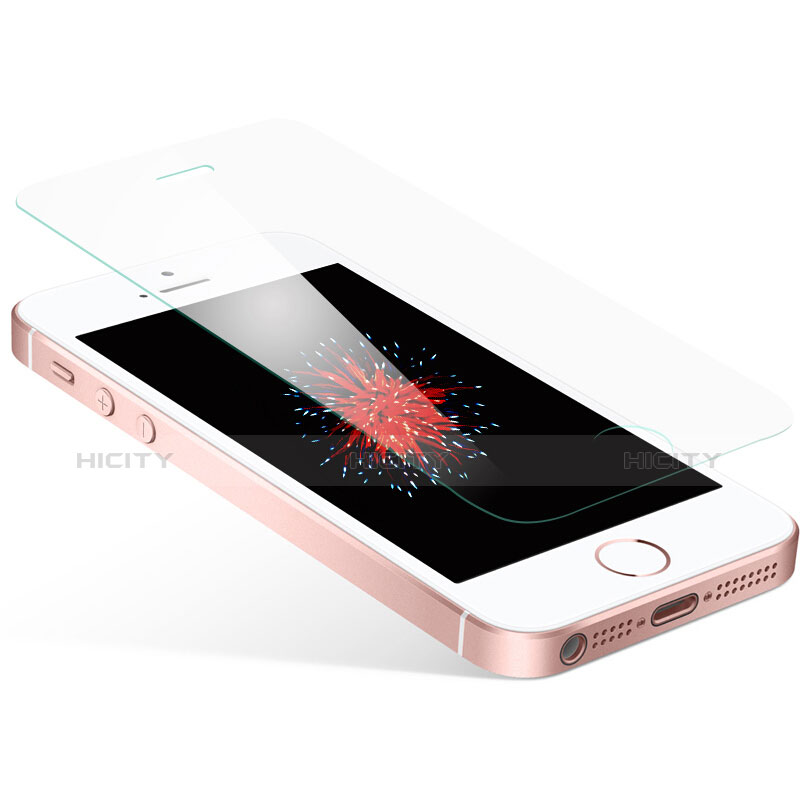 Pellicola in Vetro Temperato Protettiva Proteggi Schermo Film T01 per Apple iPhone 5S Chiaro