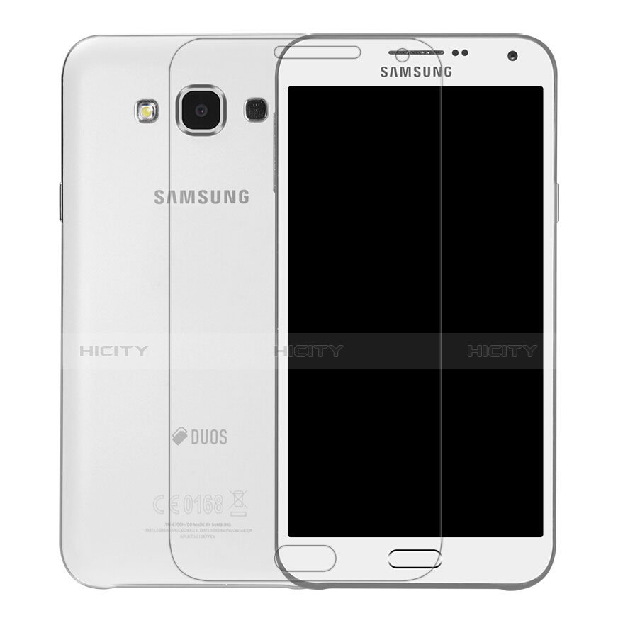 Pellicola in Vetro Temperato Protettiva Proteggi Schermo Film T01 per Samsung Galaxy E7 SM-E700 E7000 Chiaro