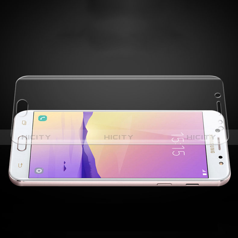 Pellicola in Vetro Temperato Protettiva Proteggi Schermo Film T01 per Samsung Galaxy J7 Plus Chiaro
