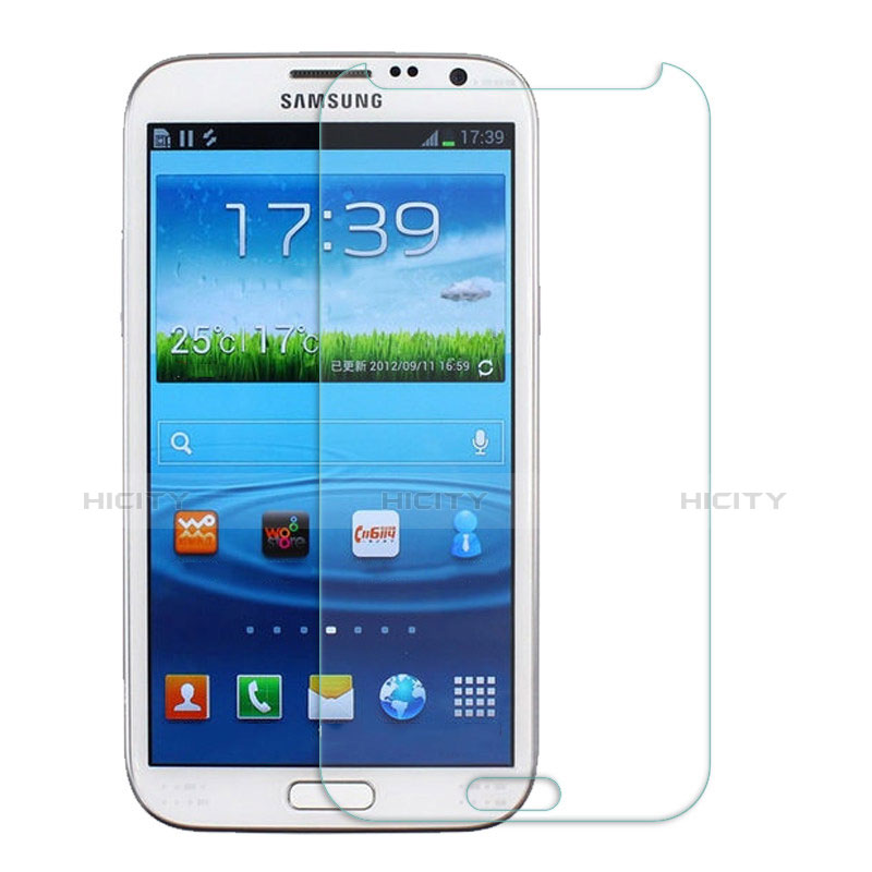 Pellicola in Vetro Temperato Protettiva Proteggi Schermo Film T01 per Samsung Galaxy Note 2 N7100 N7105 Chiaro