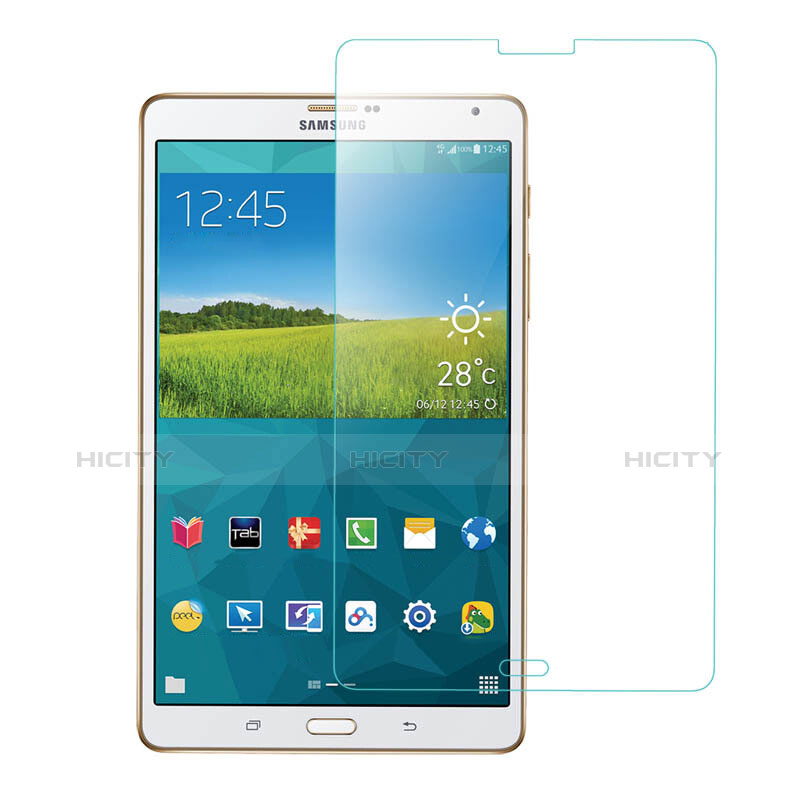 Pellicola in Vetro Temperato Protettiva Proteggi Schermo Film T01 per Samsung Galaxy Tab S 8.4 SM-T700 Chiaro