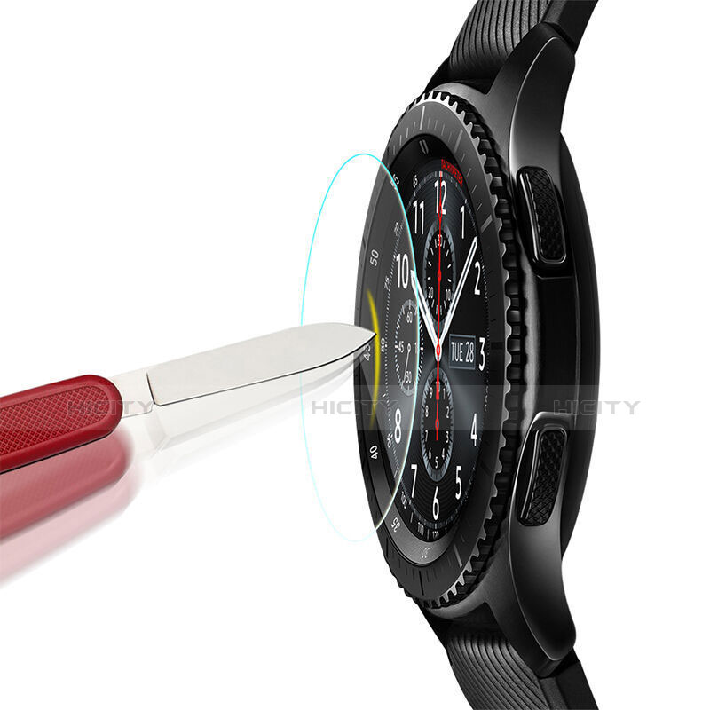 Pellicola in Vetro Temperato Protettiva Proteggi Schermo Film T01 per Samsung Gear S3 Frontier LTE Chiaro