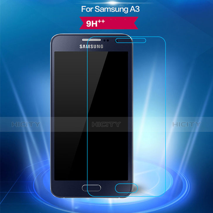 Pellicola in Vetro Temperato Protettiva Proteggi Schermo Film T02 per Samsung Galaxy A3 SM-300F Chiaro