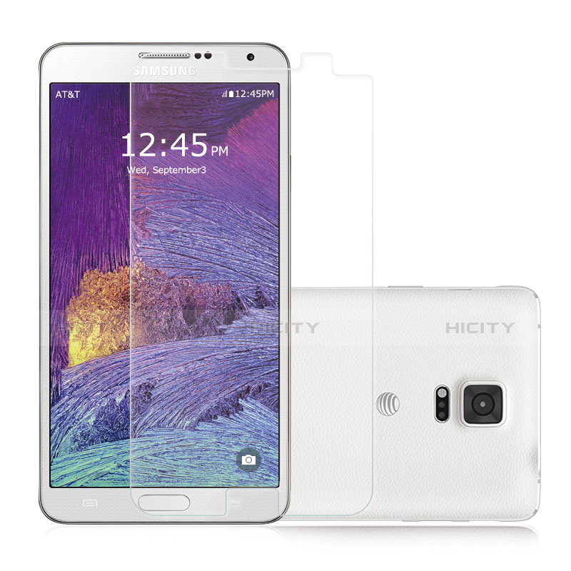 Pellicola in Vetro Temperato Protettiva Proteggi Schermo Film T02 per Samsung Galaxy Note 4 SM-N910F Chiaro