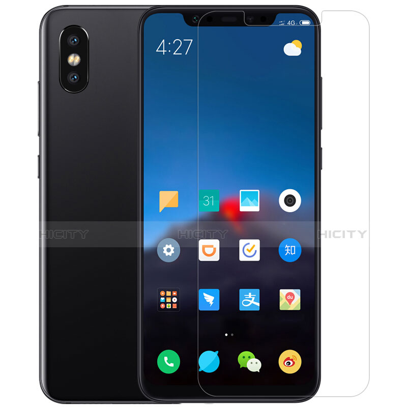 Pellicola in Vetro Temperato Protettiva Proteggi Schermo Film T02 per Xiaomi Mi 8 Chiaro