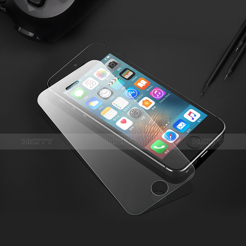 Pellicola in Vetro Temperato Protettiva Proteggi Schermo Film T04 per Apple iPhone 5 Chiaro
