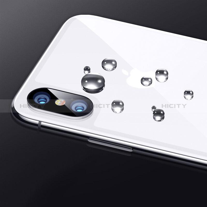 Pellicola in Vetro Temperato Protettiva Retro Proteggi Schermo Film B09 per Apple iPhone X Bianco