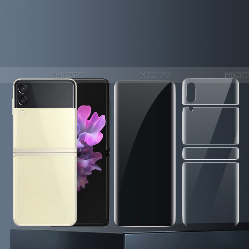 Pellicola Protettiva Fronte e Retro Proteggi Schermo Film F01 per Samsung Galaxy Z Flip4 5G Chiaro