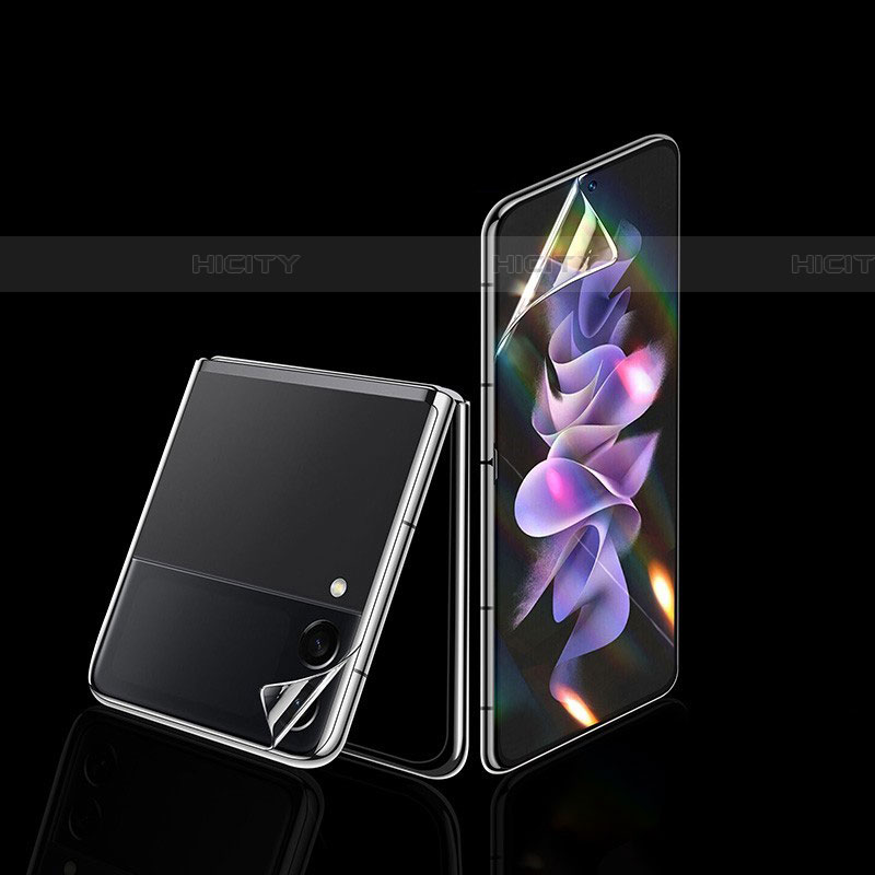 Pellicola Protettiva Fronte e Retro Proteggi Schermo Film F04 per Samsung Galaxy Z Flip4 5G Chiaro
