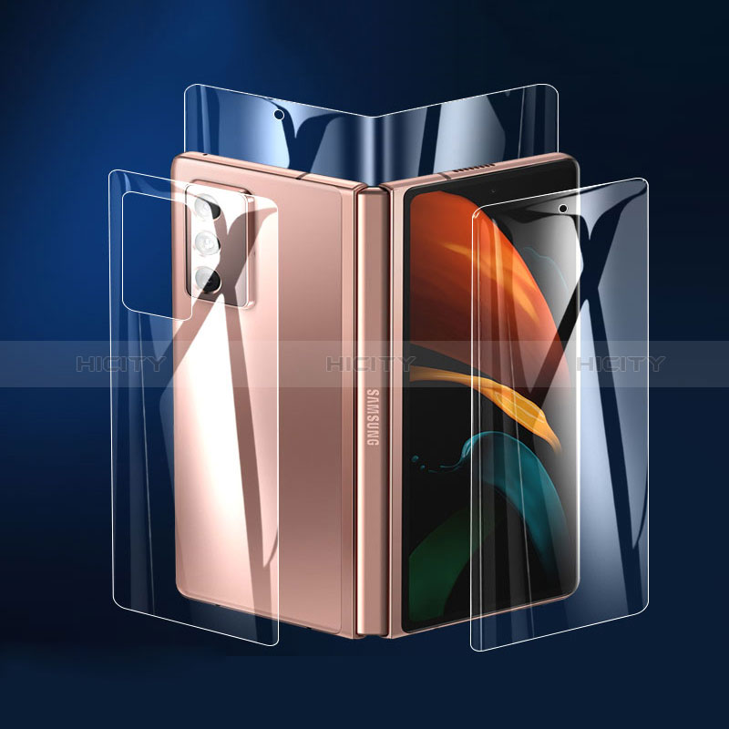Pellicola Protettiva Fronte e Retro Proteggi Schermo Film F06 per Samsung Galaxy Z Fold3 5G Chiaro