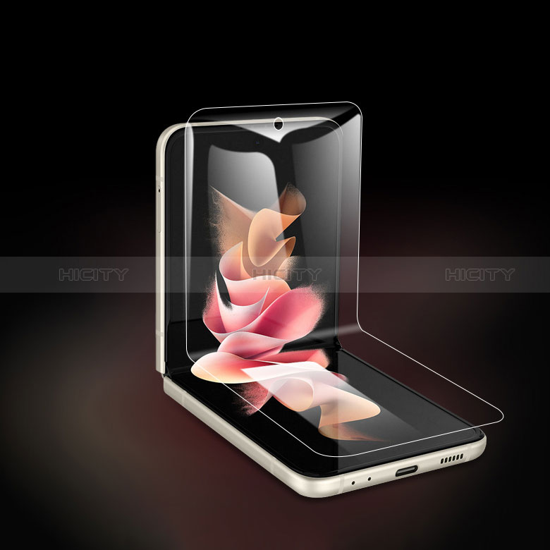 Pellicola Protettiva Fronte e Retro Proteggi Schermo Film F07 per Samsung Galaxy Z Flip3 5G Chiaro
