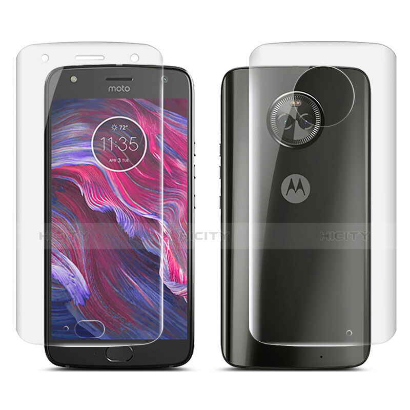 Pellicola Protettiva Fronte e Retro Proteggi Schermo Film per Motorola Moto X4 Chiaro