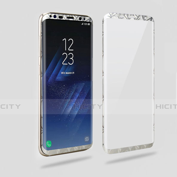 Pellicola Protettiva Fronte e Retro Proteggi Schermo Film per Samsung Galaxy S8 Argento