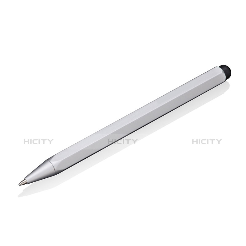 Penna Pennino Pen Touch Screen Capacitivo Universale P08 Argento