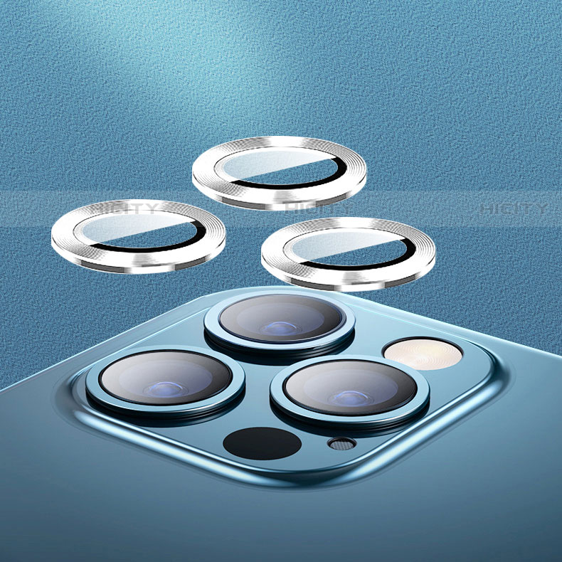 Protettiva della Fotocamera Vetro Temperato Proteggi Schermo C04 per Apple iPhone 13 Pro Argento