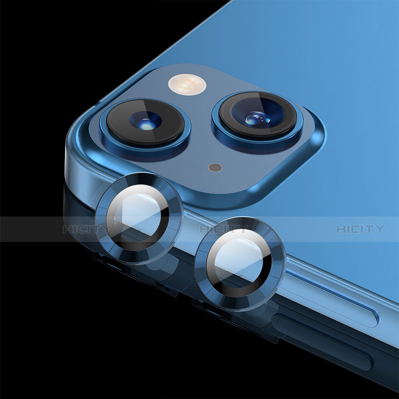 Protettiva della Fotocamera Vetro Temperato Proteggi Schermo C08 per Apple iPhone 13 Blu