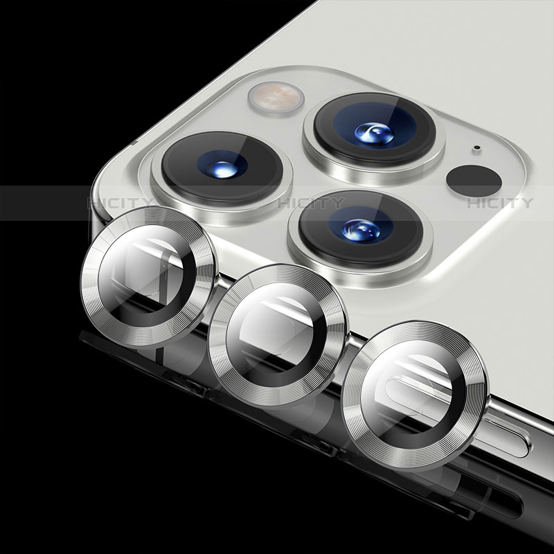 Protettiva della Fotocamera Vetro Temperato Proteggi Schermo C08 per Apple iPhone 13 Pro Max Argento