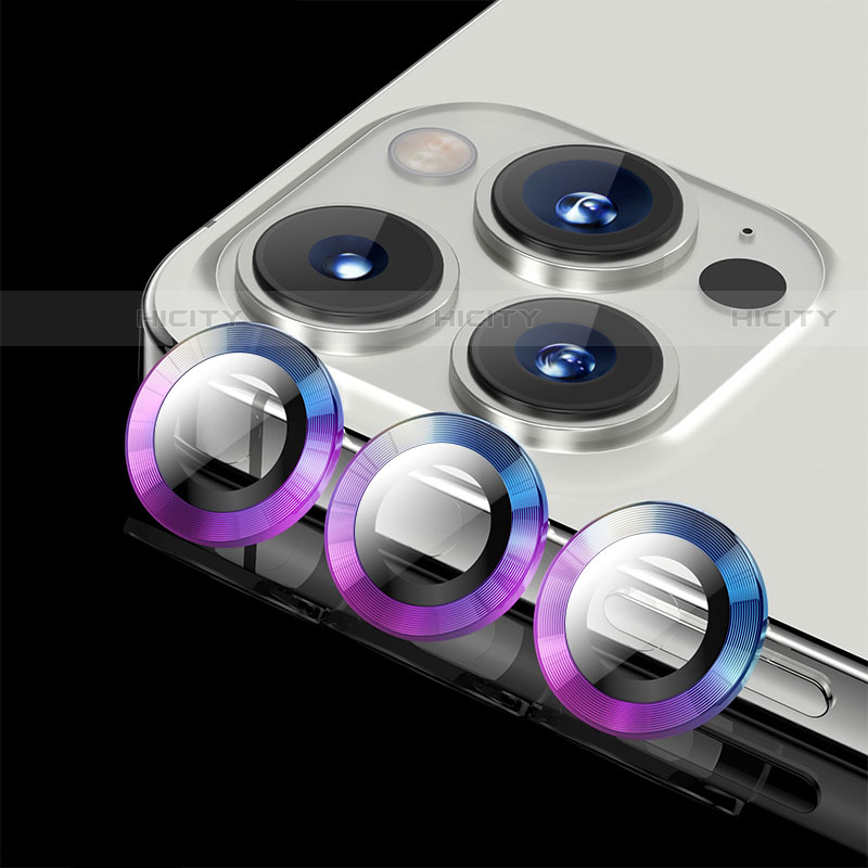 Protettiva della Fotocamera Vetro Temperato Proteggi Schermo C08 per Apple iPhone 14 Pro Max Viola