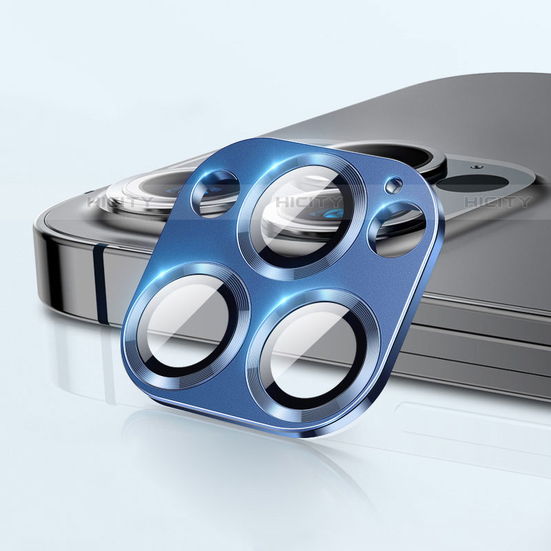 Protettiva della Fotocamera Vetro Temperato Proteggi Schermo C09 per Apple iPhone 13 Pro Max Blu