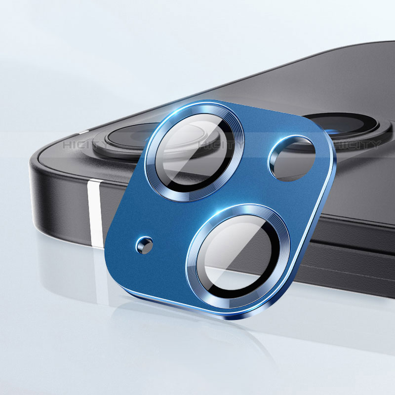 Protettiva della Fotocamera Vetro Temperato Proteggi Schermo C09 per Apple iPhone 14 Plus Blu