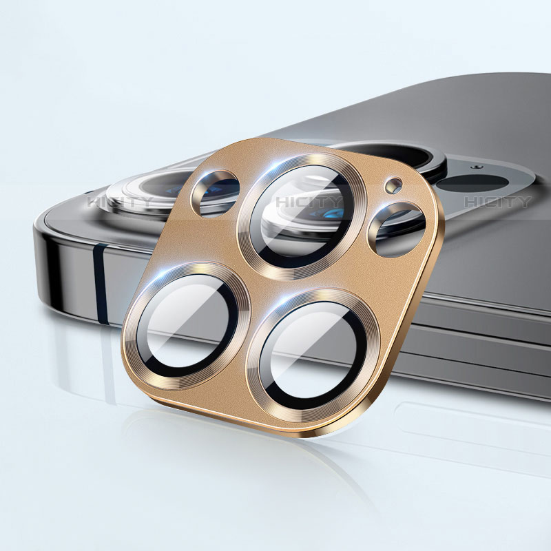 Protettiva della Fotocamera Vetro Temperato Proteggi Schermo C09 per Apple iPhone 14 Pro Max Oro