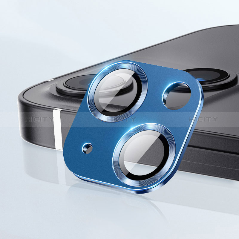 Protettiva della Fotocamera Vetro Temperato Proteggi Schermo C09 per Apple iPhone 15 Plus Blu
